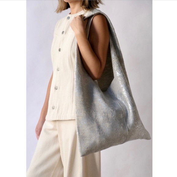 Lauren Manoogian Foil Bag in Silver Carrara - Picture 8 of 14